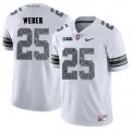 Wholesale Cheap Ohio State Buckeyes 25 Mike Weber White Shadow College Football Jersey