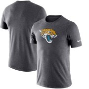 Wholesale Cheap Jacksonville Jaguars Nike Essential Logo Dri-FIT Cotton T-Shirt Heather Charcoal