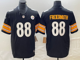 Wholesale Cheap Men\'s Pittsburgh Steelers #88 Pat Freiermuth Black 2023 FUSE Vapor Limited Stitched Jersey