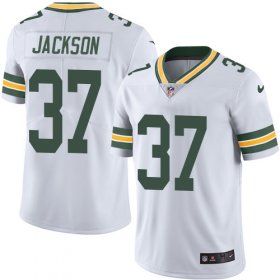 Wholesale Cheap Nike Packers #37 Josh Jackson White Men\'s Stitched NFL Vapor Untouchable Limited Jersey