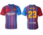 Wholesale Cheap Men 2021-2022 Club Barcelona home aaa version red 23 Nike Soccer Jersey