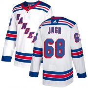 Wholesale Cheap Adidas Rangers #68 Jaromir Jagr White Away Authentic Stitched NHL Jersey