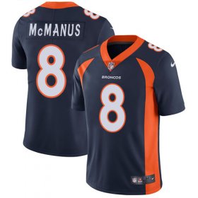 Wholesale Cheap Nike Broncos #8 Brandon McManus Navy Blue Alternate Men\'s Stitched NFL Vapor Untouchable Limited Jersey