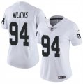 Cheap Women's Las Vegas Raiders #94 Christian Wilkins White Vapor Football Stitched Jersey