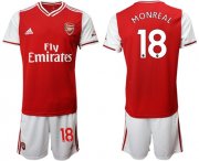 Wholesale Cheap Arsenal #18 Monreal Home Soccer Club Jersey