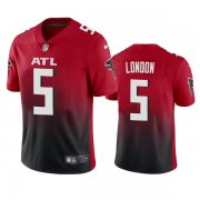 Wholesale Cheap Men's Atlanta Falcons #5 Drake London Red Black Vapor Untouchable Limited Stitched Jersey
