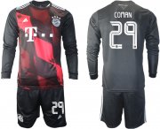 Wholesale Cheap 2021 Men Bayern Munchen away long sleeves 29 soccer jerseys