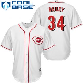 Wholesale Cheap Reds #34 Homer Bailey White Cool Base Stitched Youth MLB Jersey