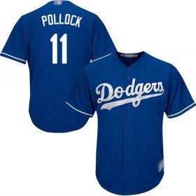 Men\'s A. J. Pollock Royal Blue Alternate Jersey - #11 Baseball Los Angeles Dodgers Cool Base