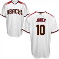 Wholesale Cheap Diamondbacks #10 Adam Jones White/Crimson Home Women's Stitched MLB Jersey