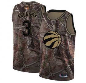 Wholesale Cheap Raptors #3 OG Anunoby Camo 2019 Finals Bound Basketball Swingman Realtree Collection Jersey