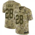 Wholesale Cheap Nike Colts #28 Marshall Faulk Camo Men's Stitched NFL Limited 2018 Salute To Service Jersey