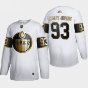 Wholesale Cheap Edmonton Oilers #93 Ryan Nugent Men's Adidas White Golden Edition Limited Stitched NHL Jersey