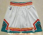 Wholesale Cheap Men's San Antonio Spurs White 75th Anniversary Diamond 2021 Stitched Swingman Shorts
