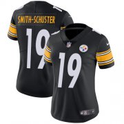 Wholesale Cheap Nike Steelers #19 JuJu Smith-Schuster Black Team Color Women's Stitched NFL Vapor Untouchable Limited Jersey