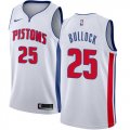 Wholesale Cheap Nike Pistons #25 Reggie Bullock White NBA Swingman Association Edition Jersey