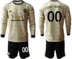 Wholesale Cheap Manchester United Personalized Away Long Sleeves Soccer Club Jersey