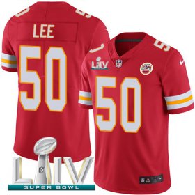 Wholesale Cheap Nike Chiefs #50 Darron Lee Red Super Bowl LIV 2020 Team Color Youth Stitched NFL Vapor Untouchable Limited Jersey
