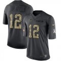 Wholesale Cheap Nike Patriots #12 Tom Brady Black Men's Stitched NFL Limited 2016 Salute To Service Jersey