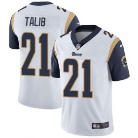 Wholesale Cheap Nike Rams #21 Aqib Talib White Men\'s Stitched NFL Vapor Untouchable Limited Jersey