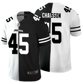 Cheap Jacksonville Jaguars #45 K\'Lavon Chaisson Men\'s Black V White Peace Split Nike Vapor Untouchable Limited NFL Jersey
