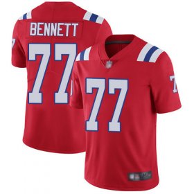 Wholesale Cheap Nike Patriots #77 Michael Bennett Red Alternate Men\'s Stitched NFL Vapor Untouchable Limited Jersey