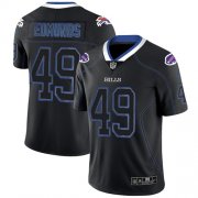Wholesale Cheap Nike Bills #49 Tremaine Edmunds Lights Out Black Men's Stitched NFL Limited Rush Jersey