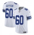 Cheap Men's Dallas Cowboys #60 Tyler Guyton White 2024 Draft Vapor Untouchable Limited Football Stitched Jersey
