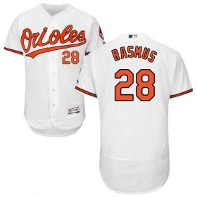 Wholesale Cheap Orioles #28 Colby Rasmus White Flexbase Authentic Collection Stitched MLB Jersey