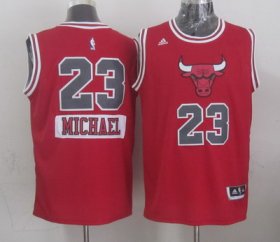 Wholesale Cheap Chicago Bulls #23 Michael Jordan Revolution 30 Swingman 2014 Christmas Day White Jersey