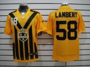 Wholesale Cheap Nike Steelers #58 Jack Lambert Gold 1933s Throwback Men's Stitched NFL Elite Jersey