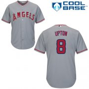 Wholesale Cheap Angels #8 Justin Upton Grey Cool Base Stitched Youth MLB Jersey