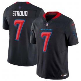 Cheap Men\'s Houston Texans #7 C.J. Stroud Navy 2024 2nd Alternate F.U.S.E Vapor Football Stitched Jersey