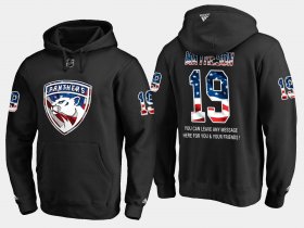 Wholesale Cheap Panthers #19 Mike Matheson NHL Banner Wave Usa Flag Black Hoodie