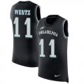 Wholesale Cheap Nike Eagles #11 Carson Wentz Black Alternate Men's Stitched NFL Limited Rush Tank Top Jersey