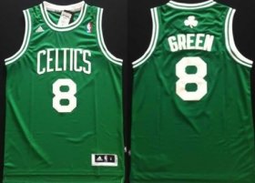 Wholesale Cheap Boston Celtics #8 Jeff Green Revolution 30 Swingman Green Jersey