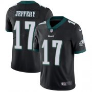 Wholesale Cheap Nike Eagles #17 Alshon Jeffery Black Alternate Men's Stitched NFL Vapor Untouchable Limited Jersey
