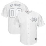 Wholesale Cheap Cincinnati Reds Majestic 2019 Players' Weekend Cool Base Roster Custom Jersey White