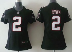 Wholesale Cheap Nike Falcons #2 Matt Ryan Black Alternate Women\'s Stitched NFL Elite Jersey