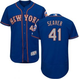 Wholesale Cheap Mets #41 Tom Seaver Blue(Grey NO.) Flexbase Authentic Collection Stitched MLB Jersey