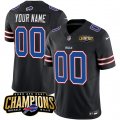 Cheap Men's Buffalo Bills Active Player Custom Black 2023 F.U.S.E. AFC East Champions Ptach Football Stitched Jersey