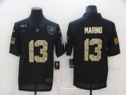 Wholesale Cheap Men's Miami Dolphins #13 Dan Marino Black Camo 2020 Salute To Service Stitched NFL Nike Limited Jersey