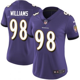 Wholesale Cheap Nike Ravens #98 Brandon Williams Purple Team Color Women\'s Stitched NFL Limited Vapor Untouchable Limited Jersey