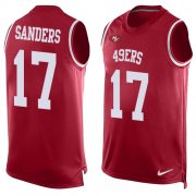 Wholesale Cheap Nike 49ers #17 Emmanuel Sanders Red Team Color Men's Stitched NFL Limited Tank Top Jersey