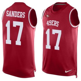 Wholesale Cheap Nike 49ers #17 Emmanuel Sanders Red Team Color Men\'s Stitched NFL Limited Tank Top Jersey