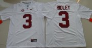 Wholesale Cheap Men's Alabama Crimson Tide #3 Calvin Ridley White Limited Stitched College Football Nike NCAA Jersey