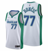 Wholesale Cheap Men's Dallas Mavericks #77 Luka Doncic 75th Anniversary City Edition White Stitched Basketball Jersey