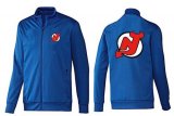 Wholesale Cheap NHL New Jersey Devils Zip Jackets Blue-1