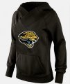 Wholesale Cheap Women's Jacksonville Jaguars Logo Pullover Hoodie Black-1