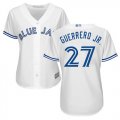 Wholesale Cheap Blue Jays #27 Vladimir Guerrero Jr. White Home Women's Stitched MLB Jersey